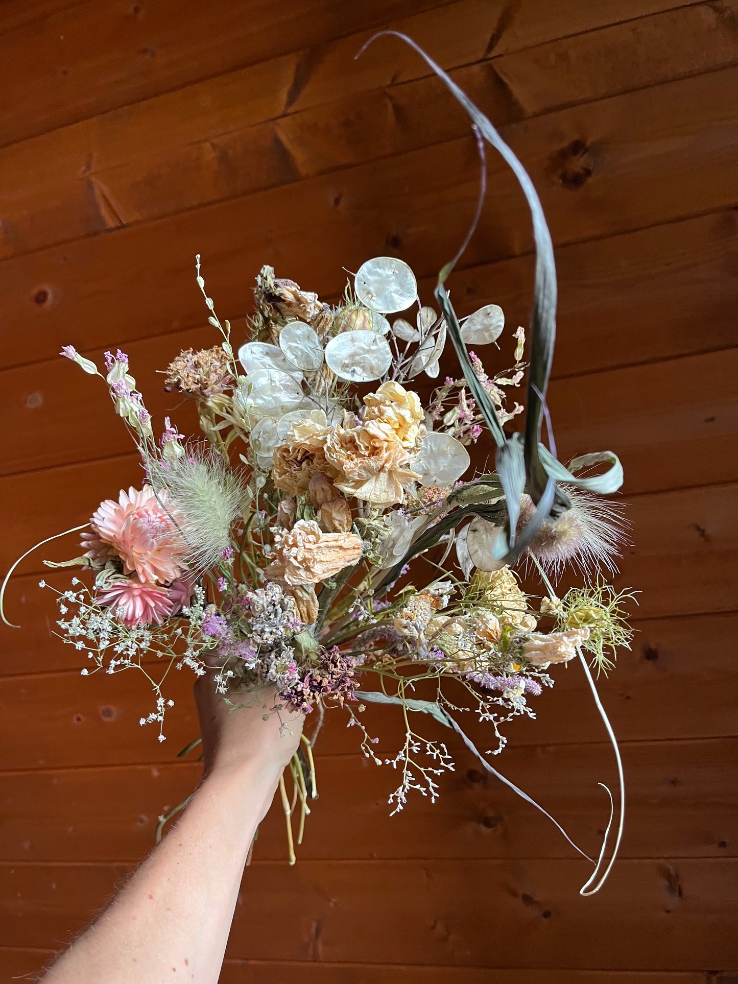 Naturally dried British flower bouquet