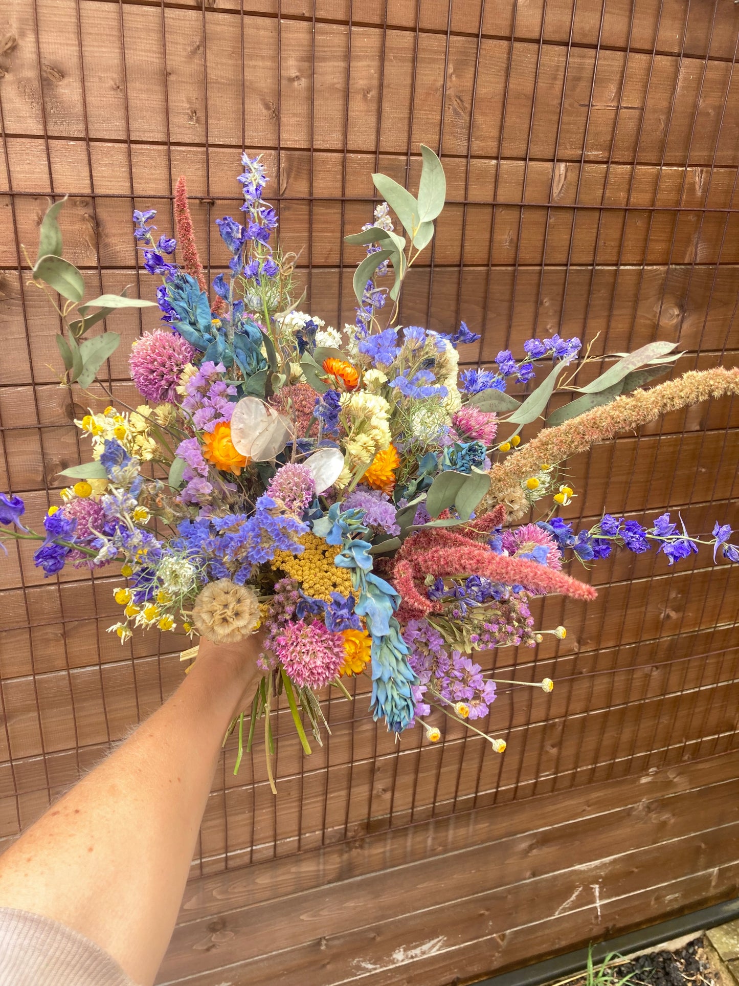 Naturally dried British flower bouquet