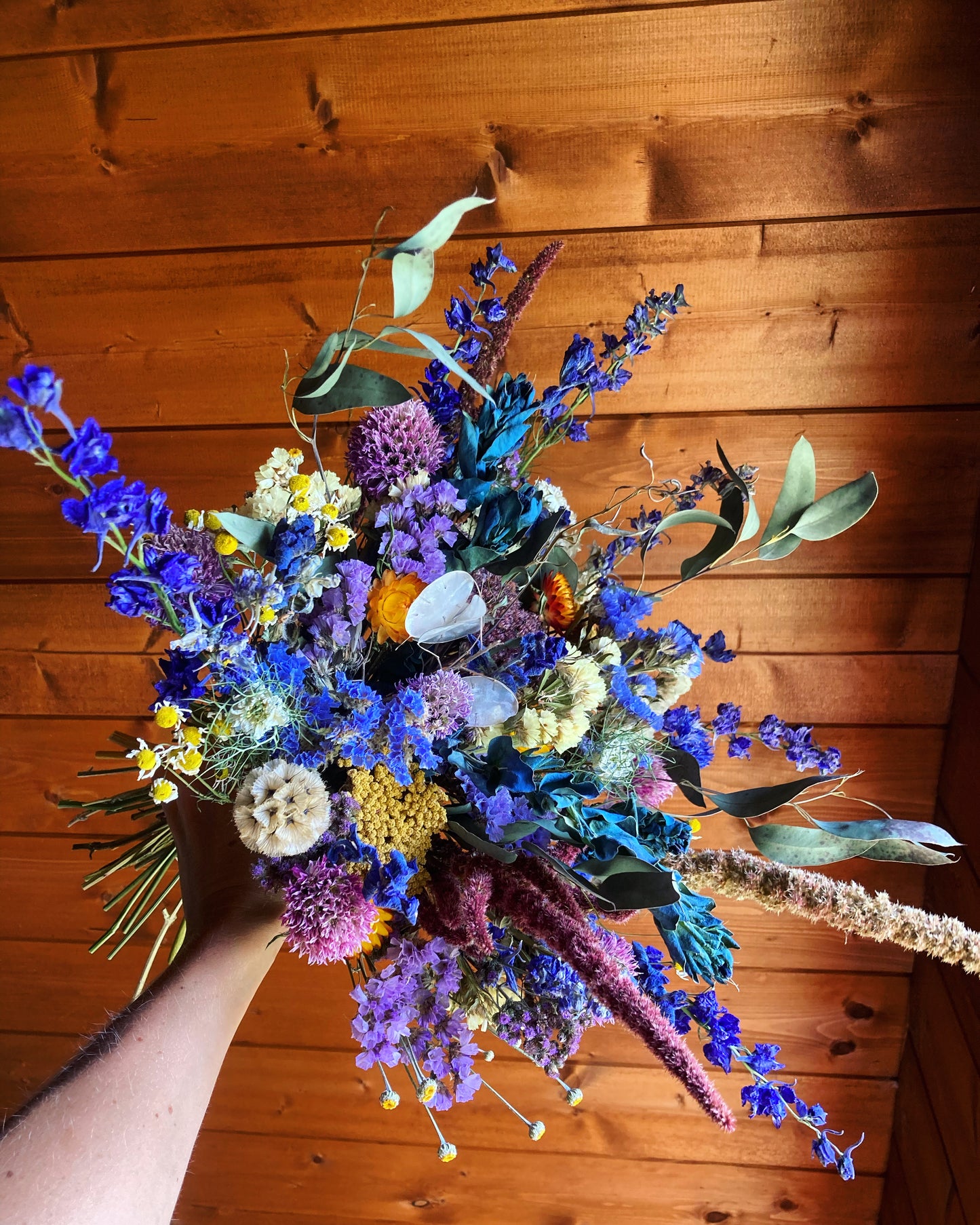 Naturally dried British flower bouquet