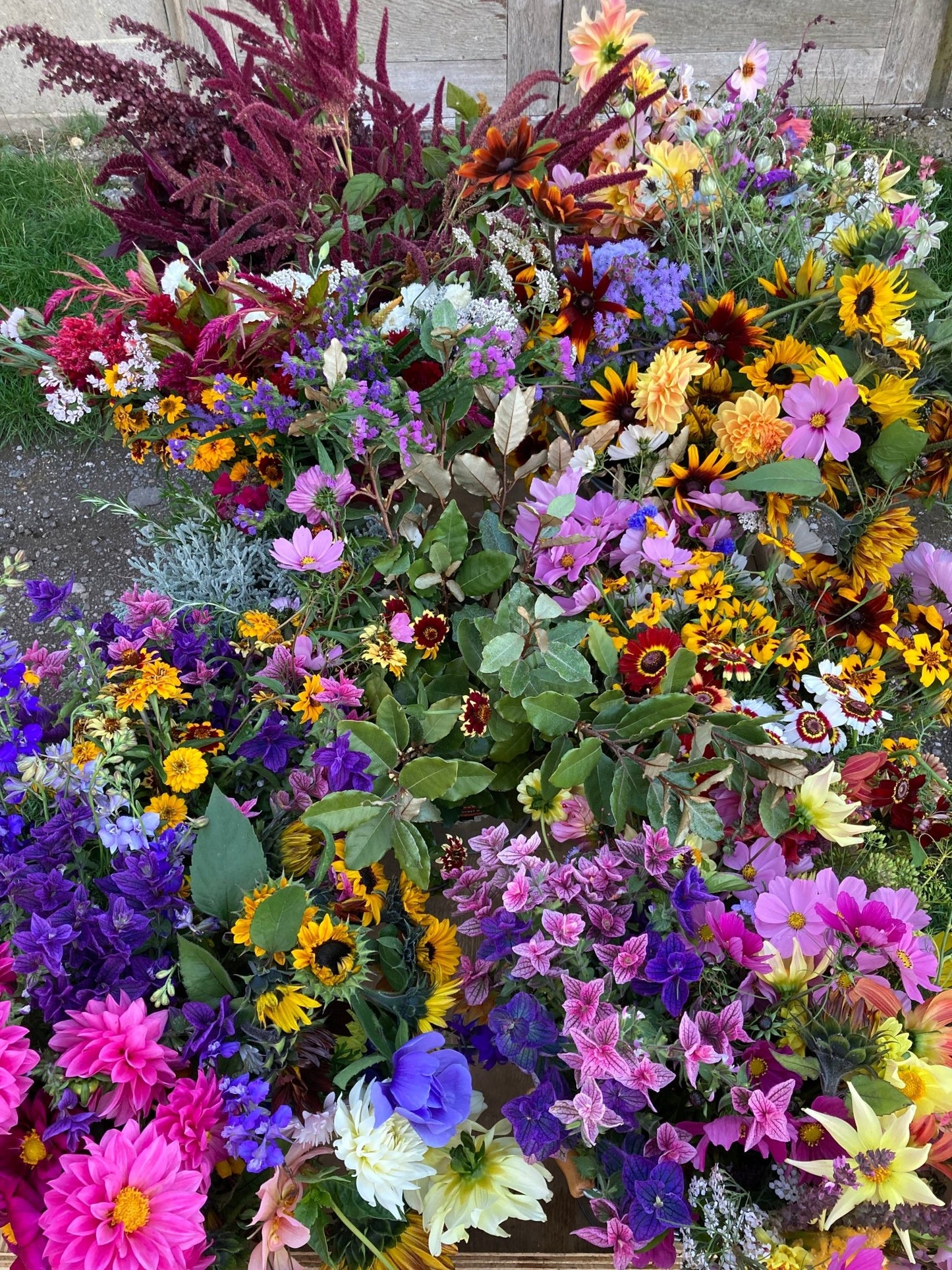 DIY arranger’s buckets - Kiddal Quarry Farm