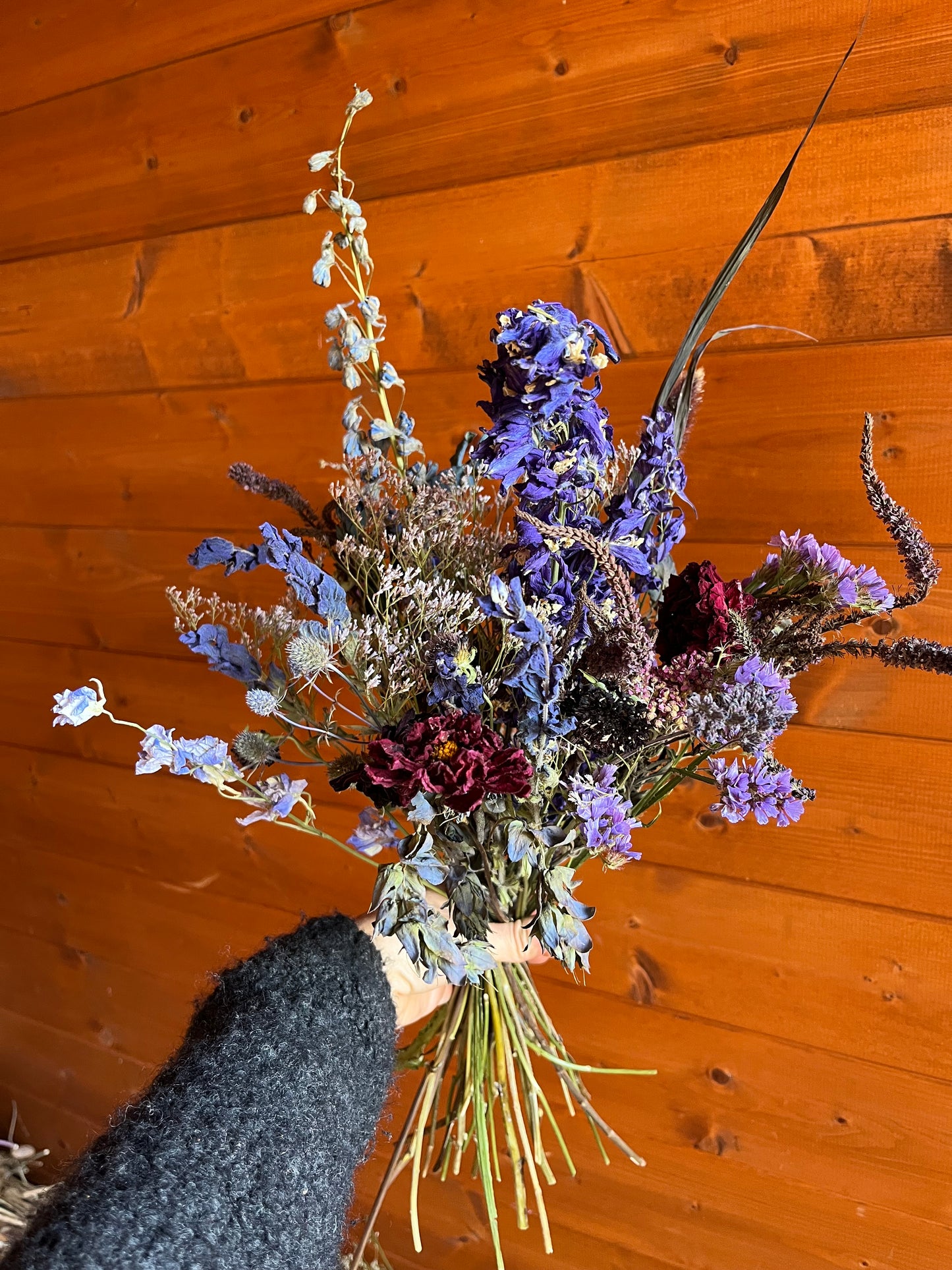 Naturally dried British flower bouquet