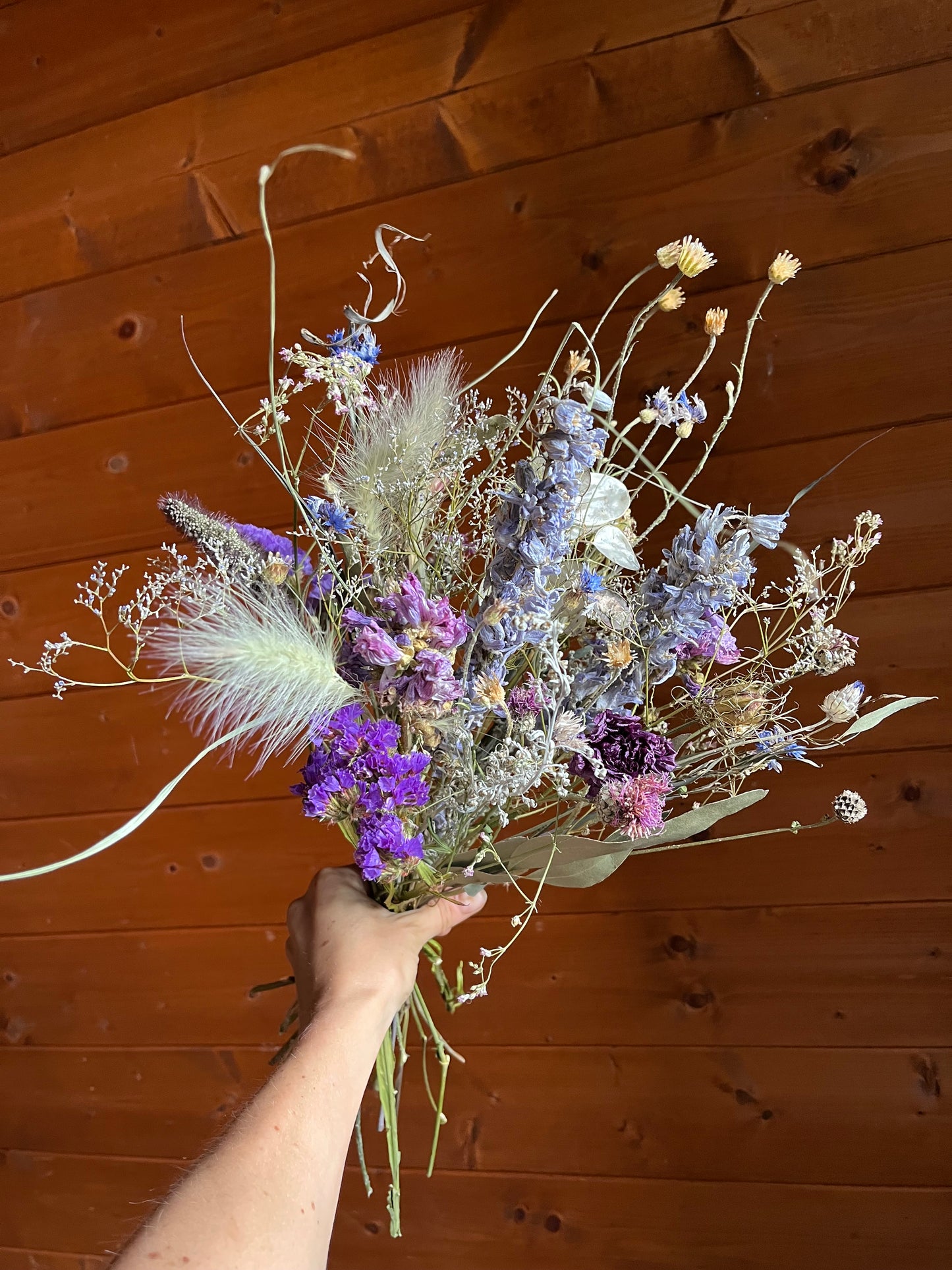 Naturally dried British flower bouquet