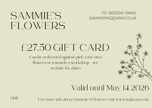 Gift voucher for workshops / PYO